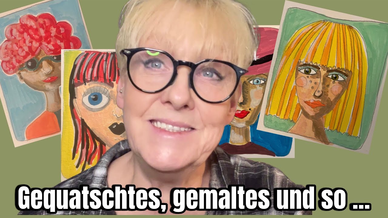 Ich quatsche über dies und das 😉 und teste Acrylmarker nebenbei