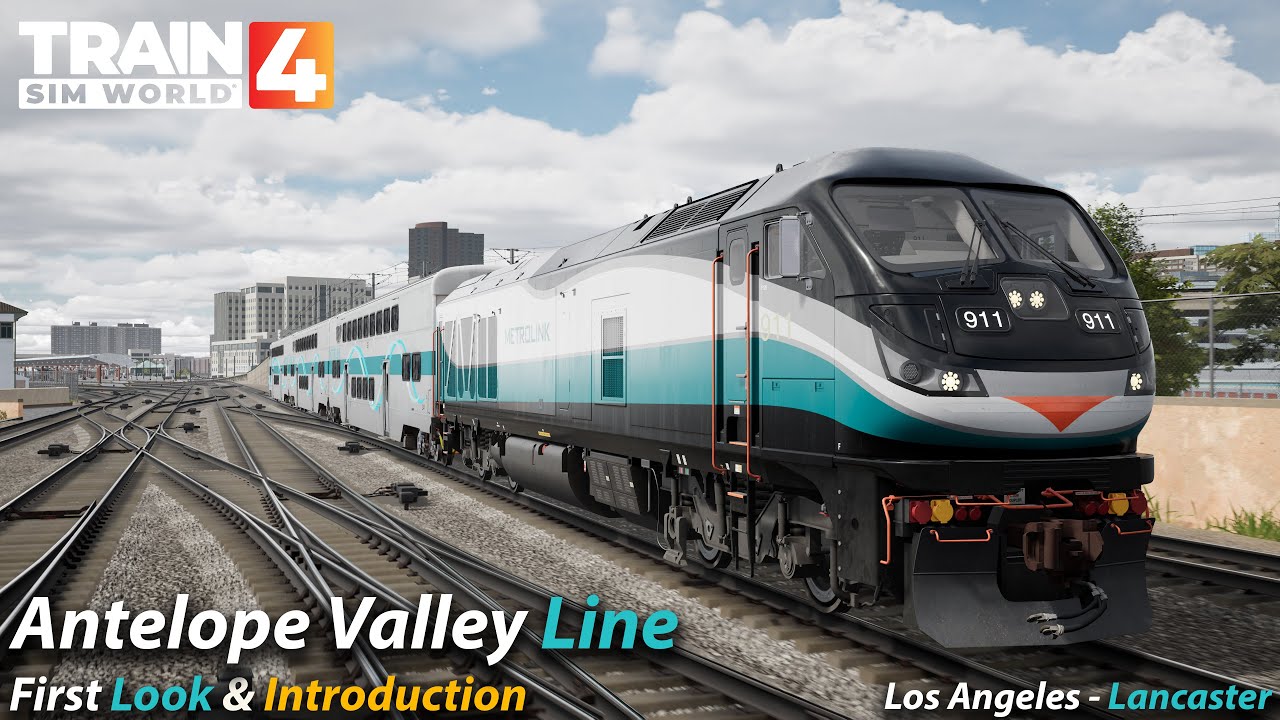 First Look Antelope Valley Line : Los Angeles - Lancaster : Train Sim World 4 [4K 60FPS]