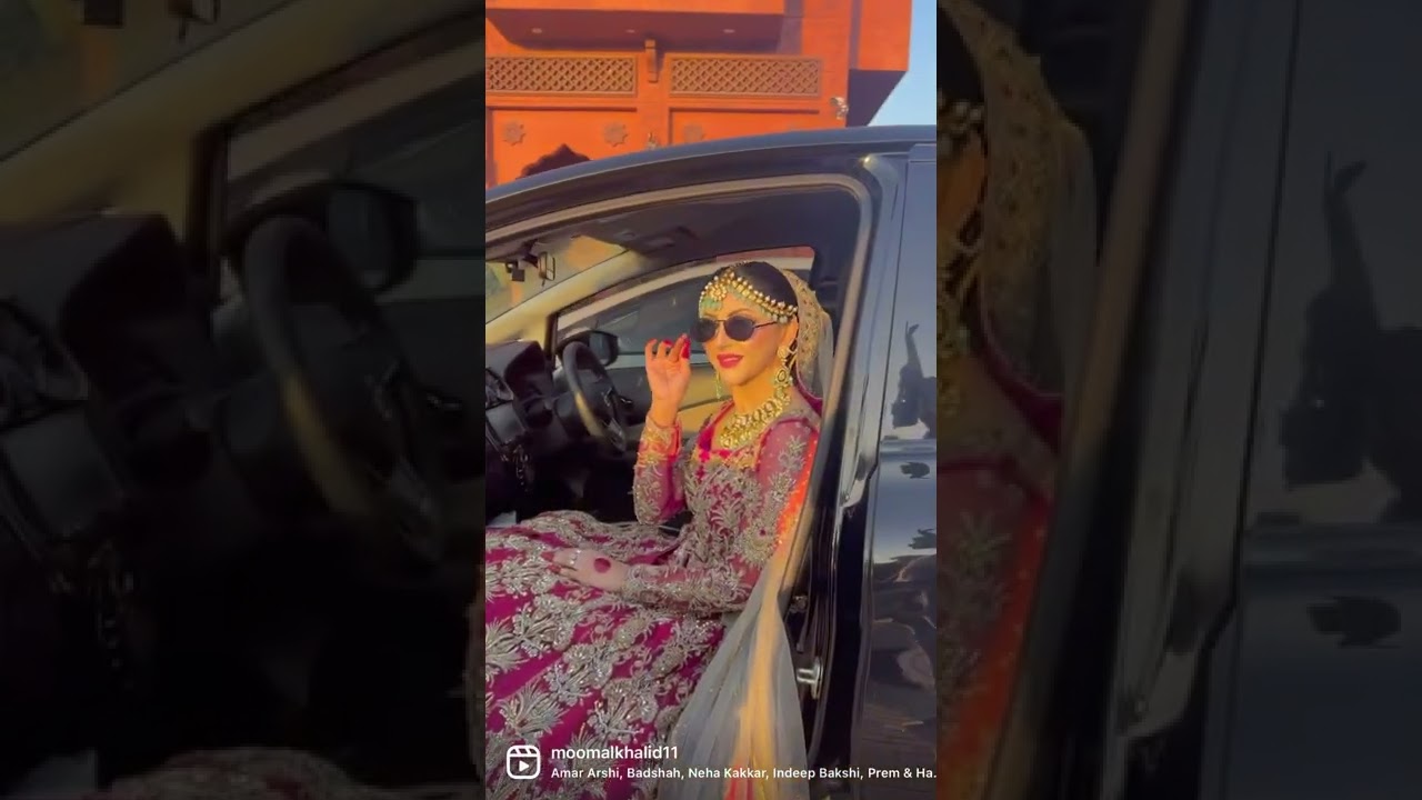 Moomal khalid&rsquo;s Recent bridal look for Moshaz salon | Moomal & Usman 👫