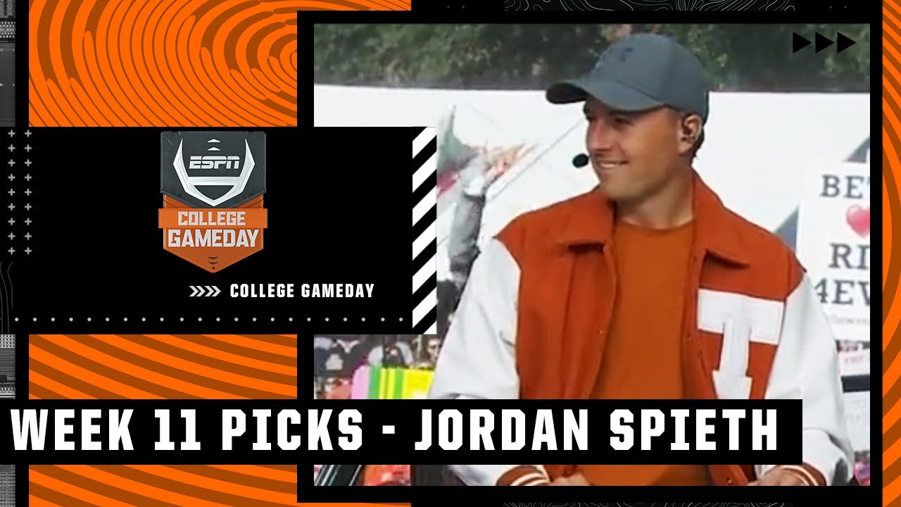 College GameDay's picks for TCU vs. Texas with Jordan Spieth ⛳️ | College GameDay