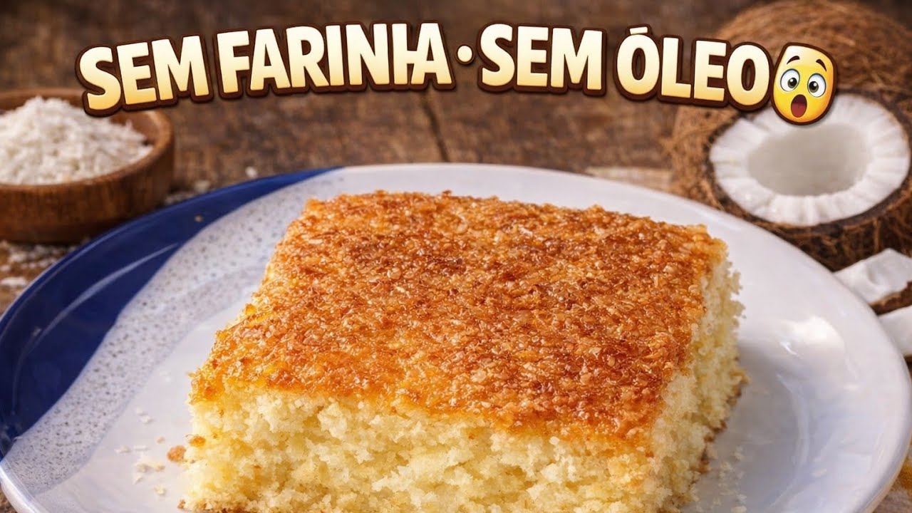 ESSE BOLO COCADA NÃO LEVA FARINHA NEM ÓLEO 😱