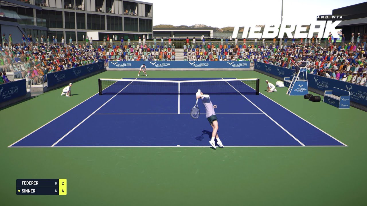 TIEBREAK - Roger Federer Vs Jannik Sinner I Nadal Academy I SUPER TIE BREAK (PS5)