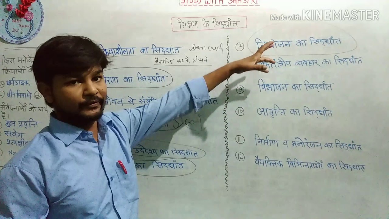 शिक्षण के सिद्धांत full (principal of teaching)