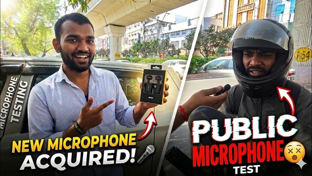 New Microphone Acquired | Publice Microphone Test 😵 | #vlog #nukkadsenukkad #feed #youtubevlog 