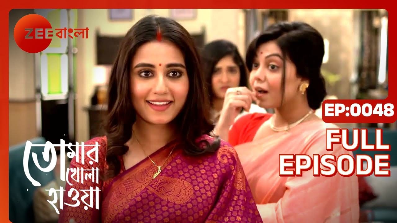 Tomar Khola Hawa - Full Ep 48 - jhimli, abir  - Zee Bangla