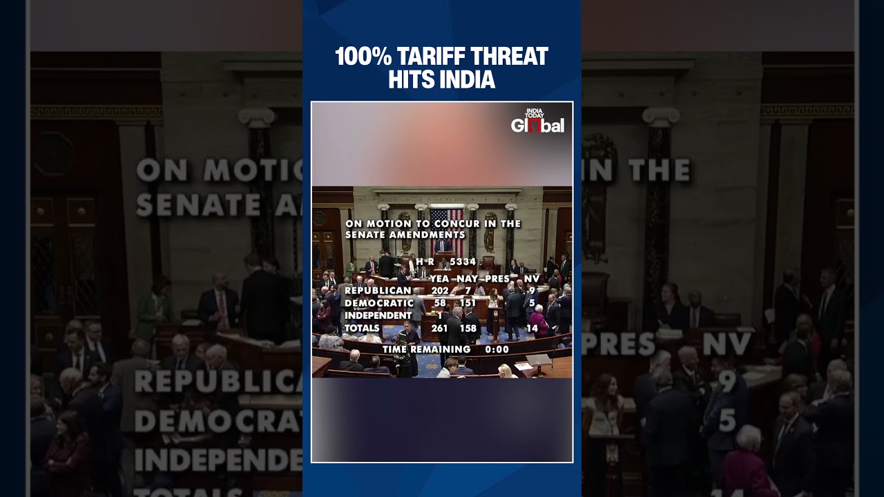 India Faces 100% U.S. Tariff Threat As House Passes Russia Sanctions Bill #breakingnews