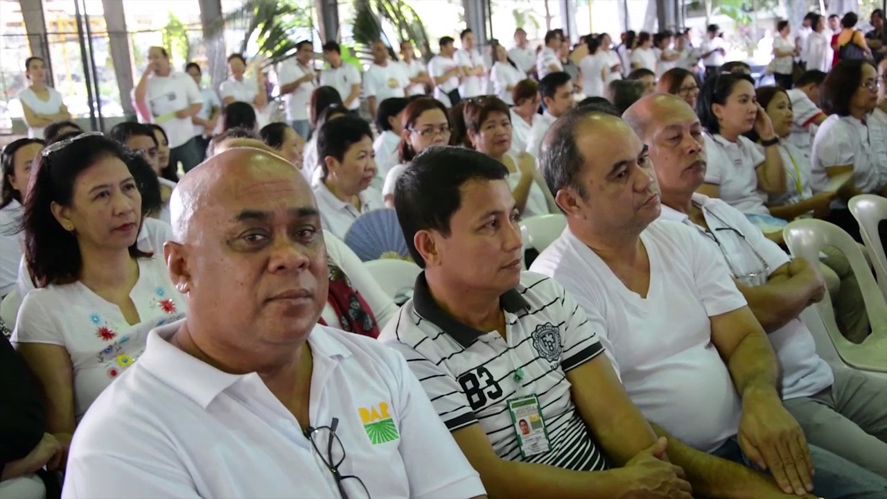 Agrarian Reform Secretary Rafael 'Ka Paeng' Mariano's birthday celebration with DAR employees.