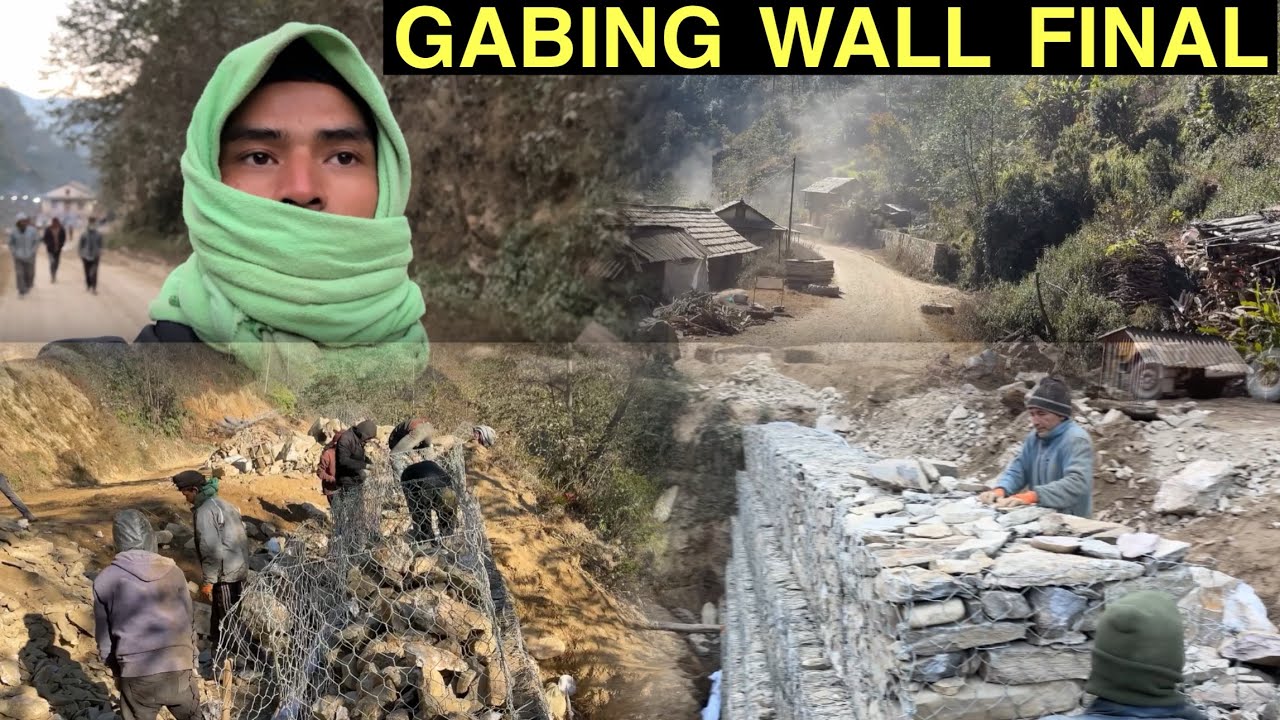 Aajako Kaam | Gabion Wall Final 🔥 Aadha Din Paxi Kaam Rokiyo | Daily Vlog