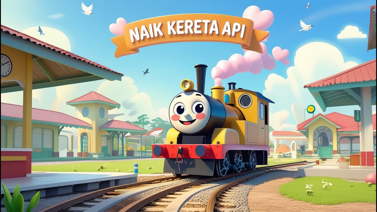 Naik Kereta Api 🚂 Tut tut tut 😊ll Lagu Anak Ceria & Edukatif