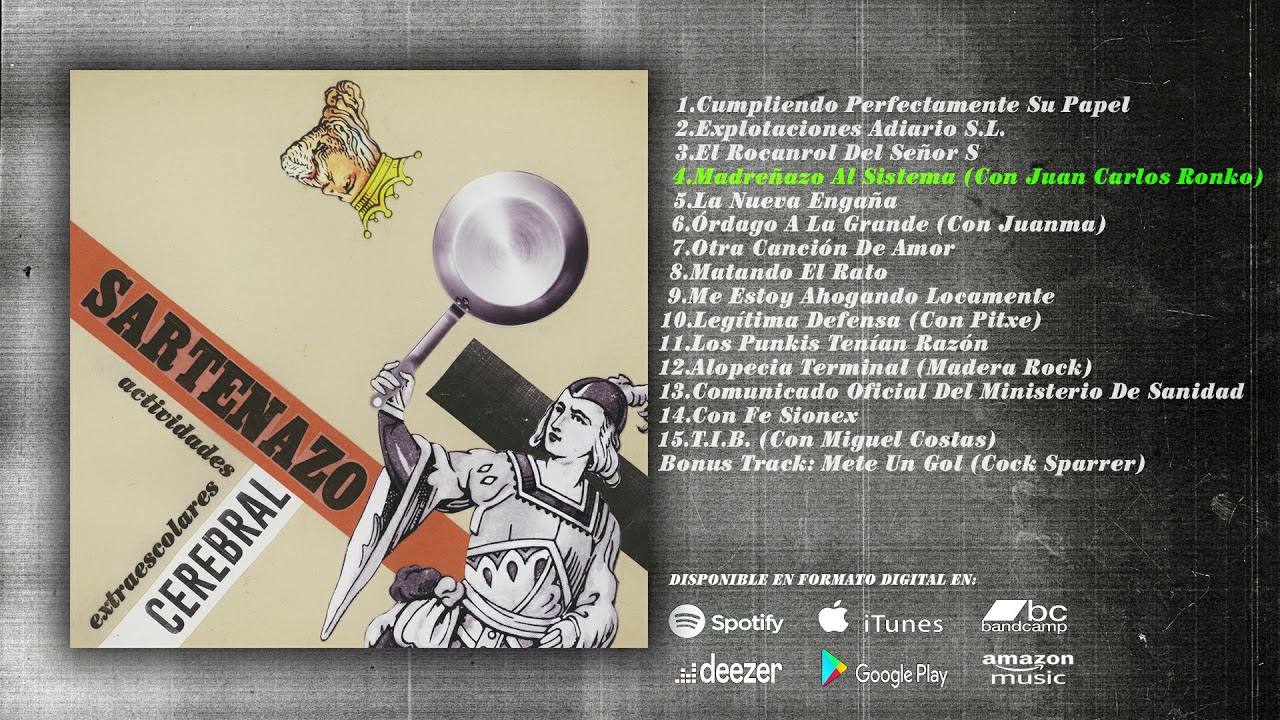 Sartenazo Cerebral - Actividades Extraescolares (2016 - Disco Completo)
