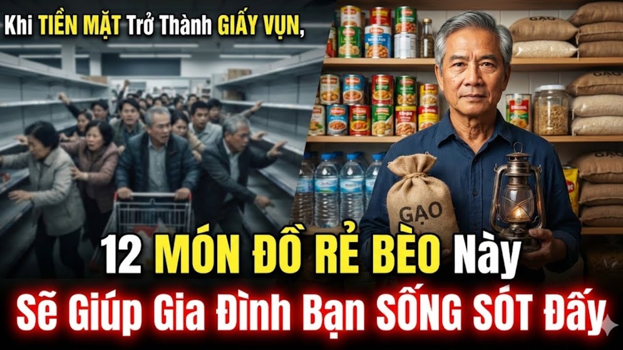 Khi TIỀN MẶT Thành Giấy Vụn, 12 Món RẺ BÈO Này Sẽ CỨU MẠNG Cả Nhà Bạn Trong ĐẠI HỌA Sắp Tới!