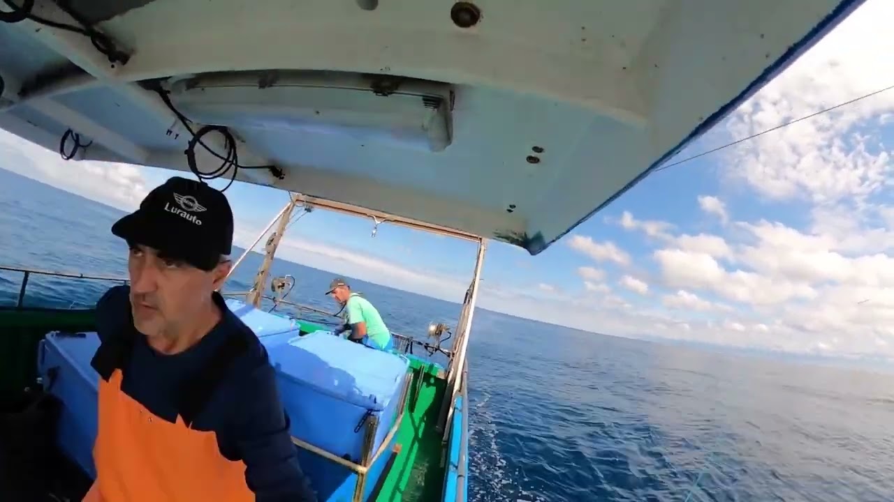 Mariñel, barco de Artes Menores de Hondarribia, pescando Bonito del Norte