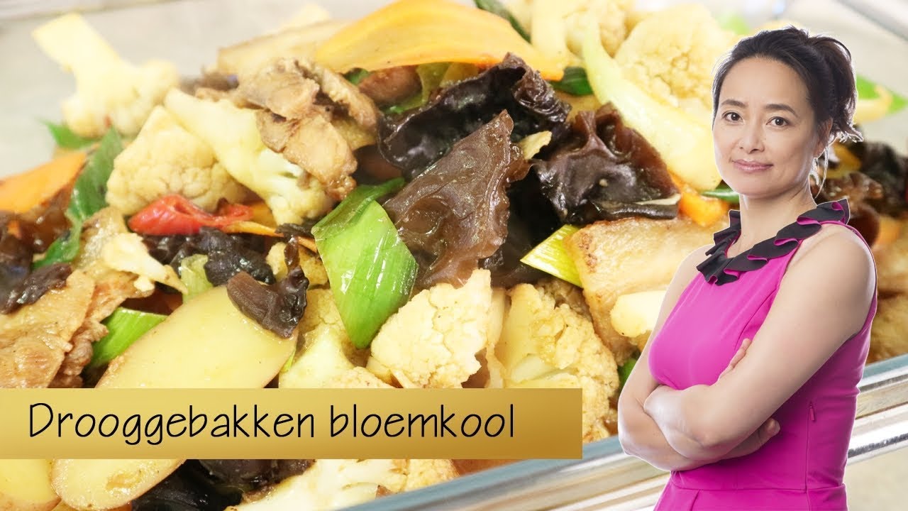 Drooggebakken bloemkool