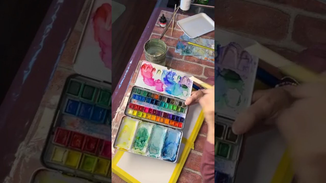 Make your watercolor paintings feel cold!