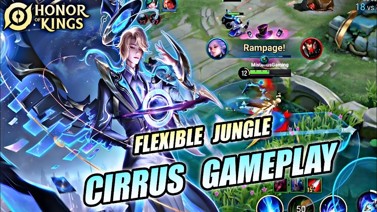 CIRRUS FLEXIBLE JUNGLE - TECHNIQUE & STRATEGY GAMEPLAY EASY JUNGLING & ROTATION | HONOR OF KINGS