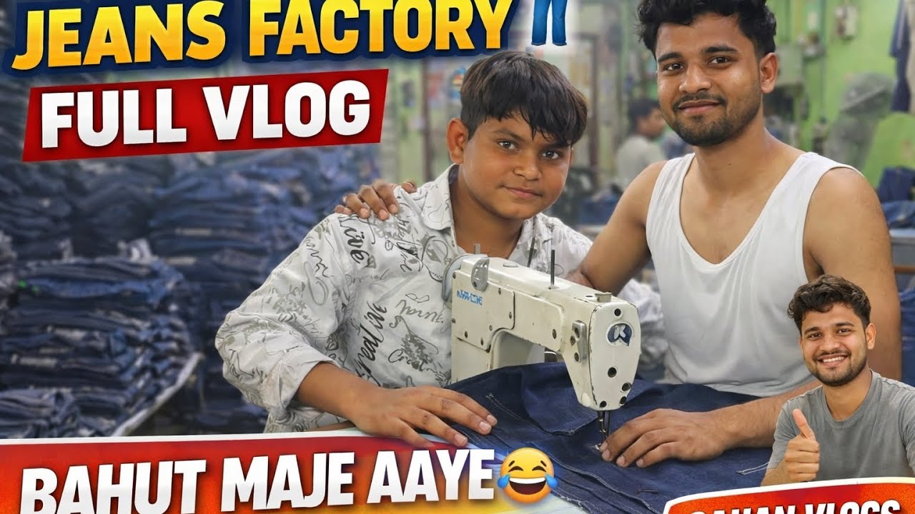 Jeans Factory 👖 Full Vlog 😱| Aaj Factory Me Bahut Maje Aaye 😀 | Sahan Vlogs 