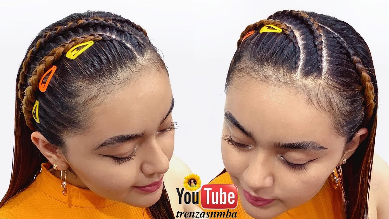hermoso peinado en trenza diadema fácil ❤️, peinado para niñas