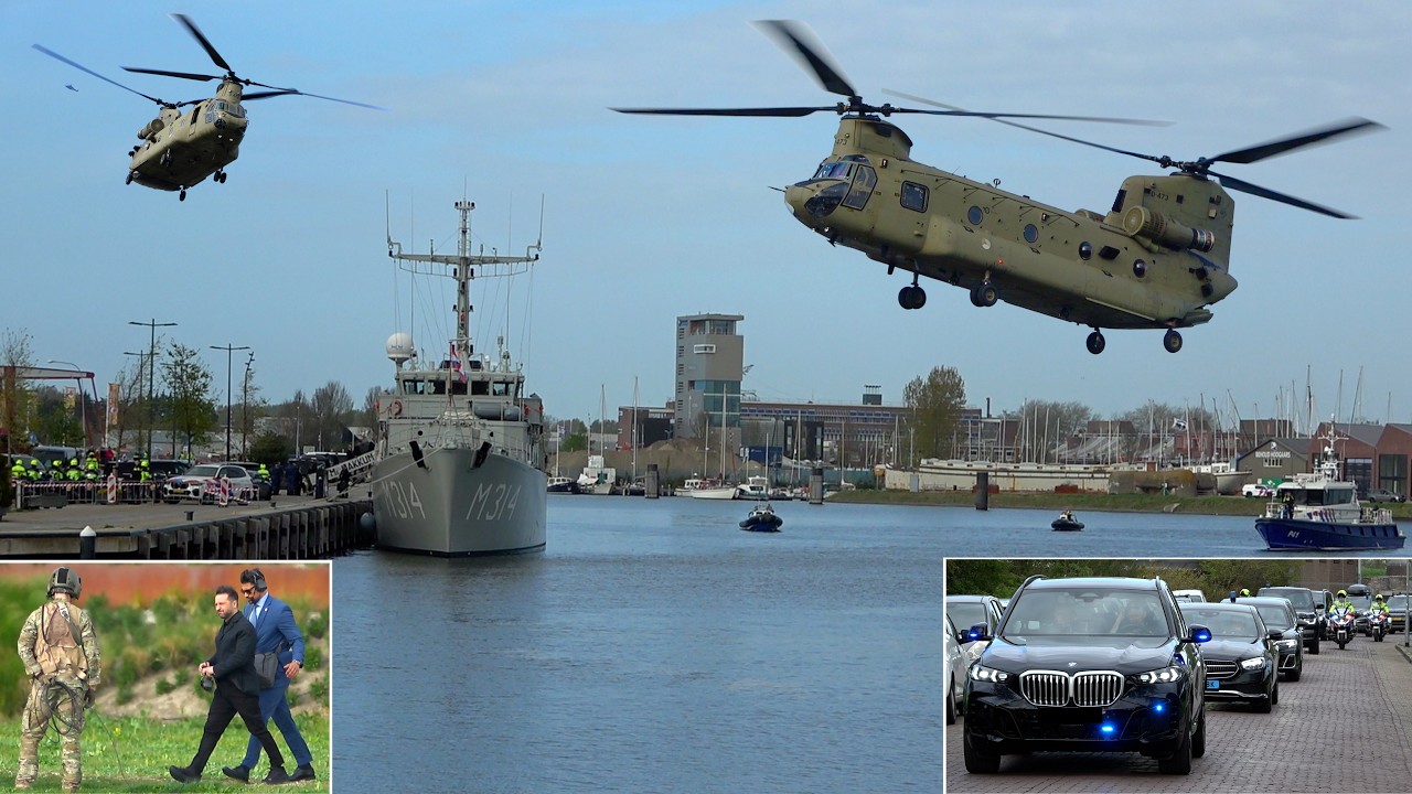 Ukrainian President Volodymyr Zelensky visits Mine Countermeasures Vessel in Vlissingen! 🇳🇱 🇺🇦