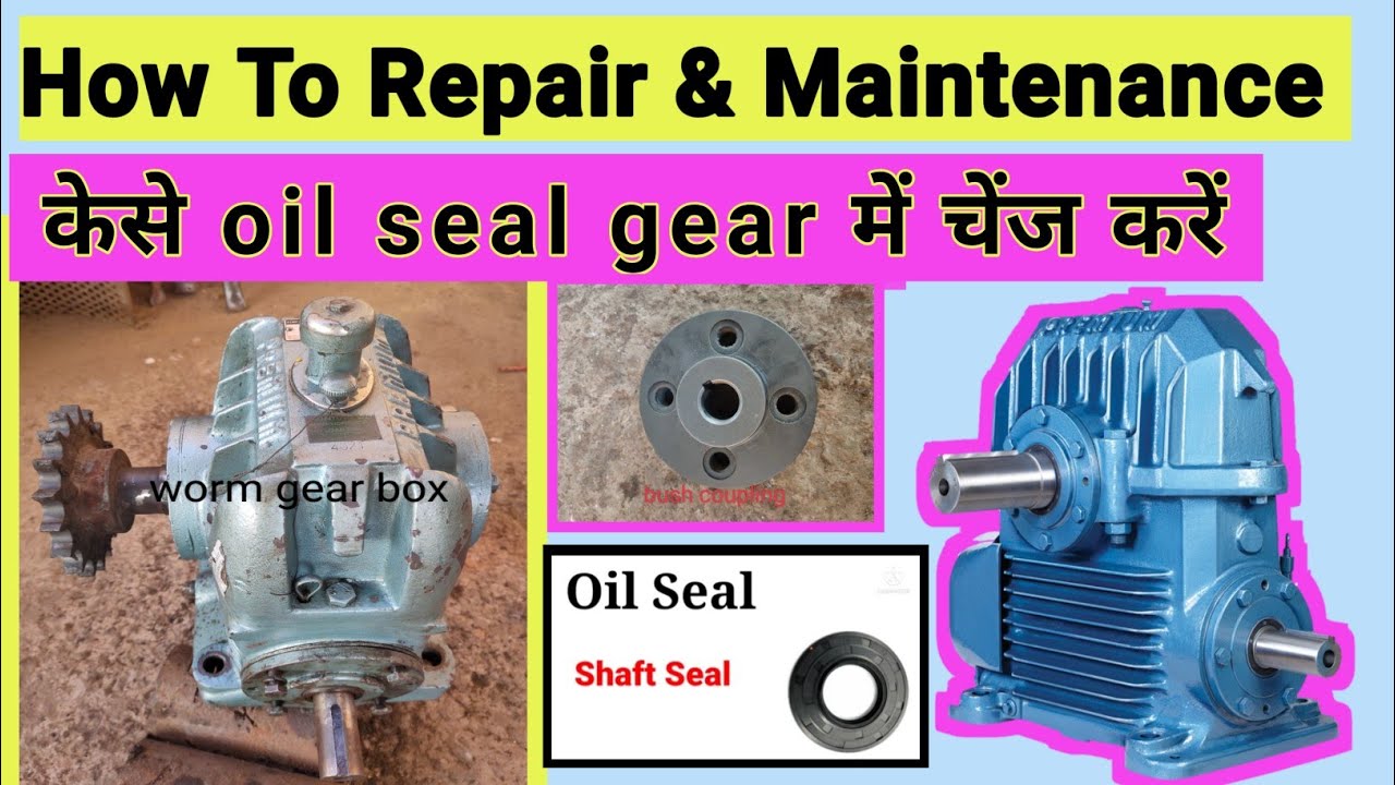 |premium worm  Gear Boxes L400 Maintenance| how to oil seal change||worm gearbox maintenance|#gear|