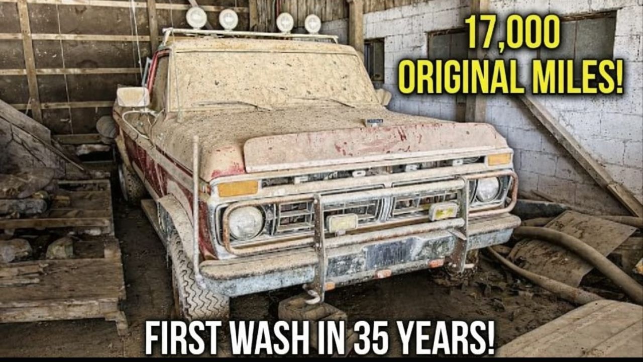 Ford F-Series (1967–1972) ASMR Truck Restoration | Classic Red Ford Deep Clean & Rebuild