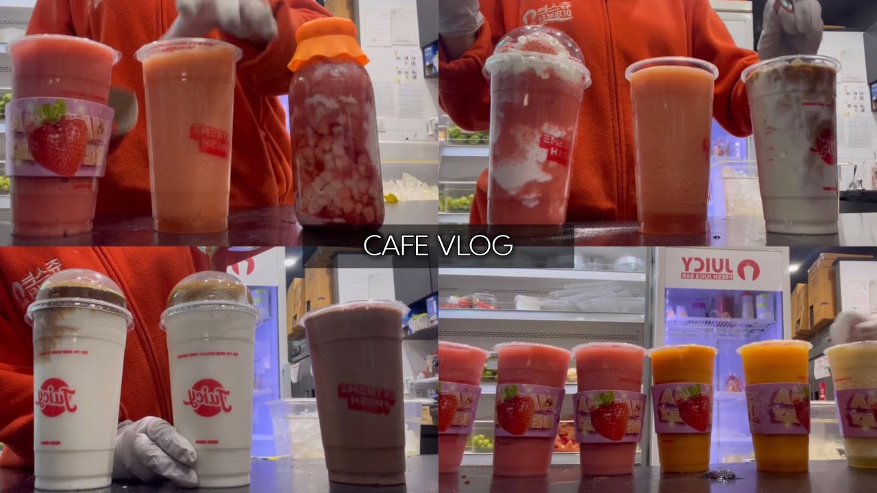❤️🍓여러분의 쥬씨는 이렇게 만들어집니다🍓❤️ I cafe vlog I 카페 브이로그 | 쥬씨 브이로그 I juicy I asmr
