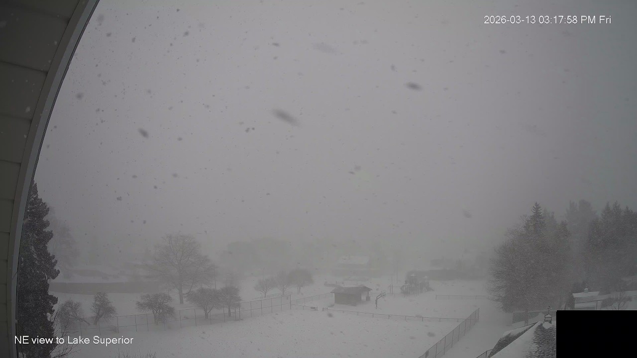 March 13, 2026, a snowy day time lapse, Marquette, Michigan