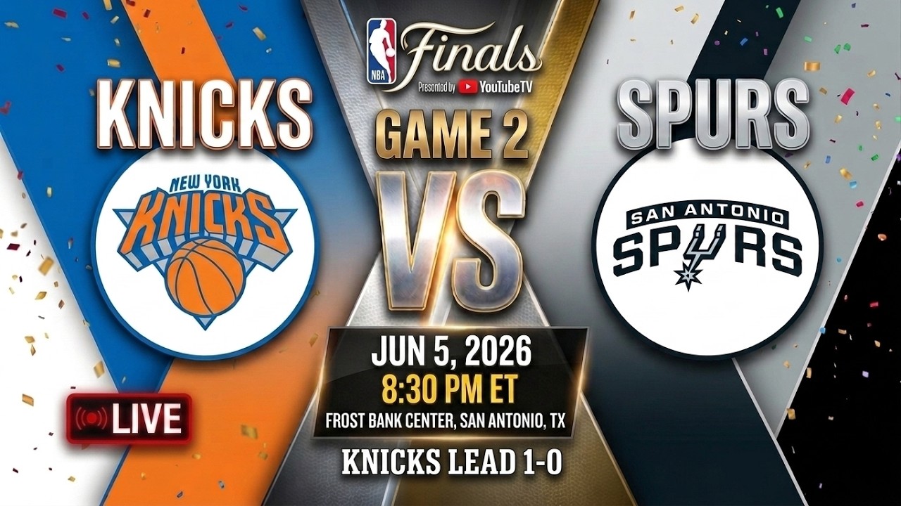 NBA LIVE! San Antonio Spurs vs New York Knicks LIVE FULL GAME 2 | NBA FINALS 2026 | June 5, 2026