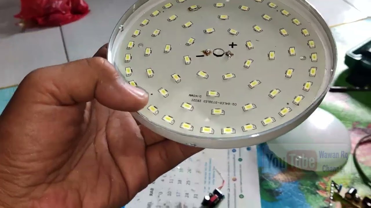 Cara melepas Pcb Lampu yang lengket super kuat - Lampu Led UFO