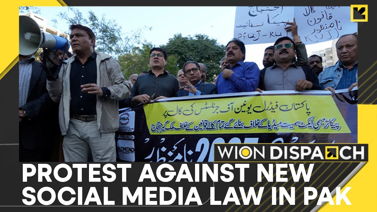 Pakistani Journalists Protest New Social Media Law | WION Dispatch