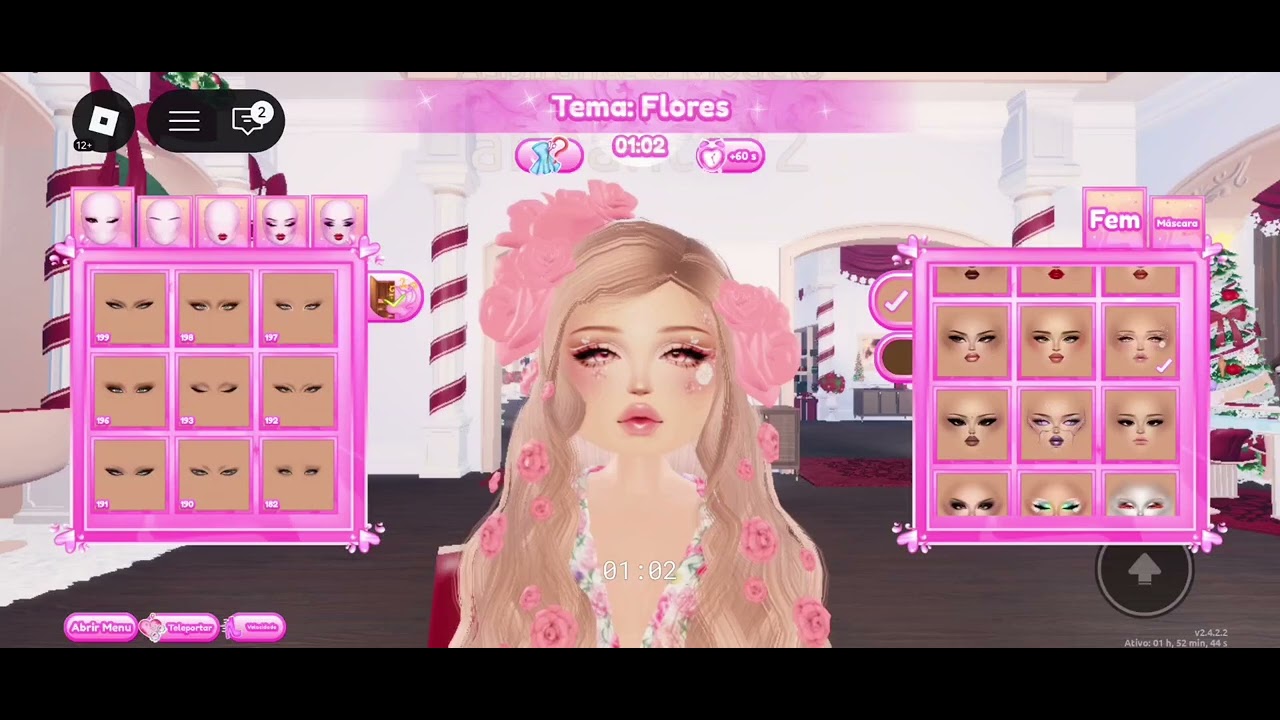 Jogando Vestido Para Impressionar no roblox com minha mãe 