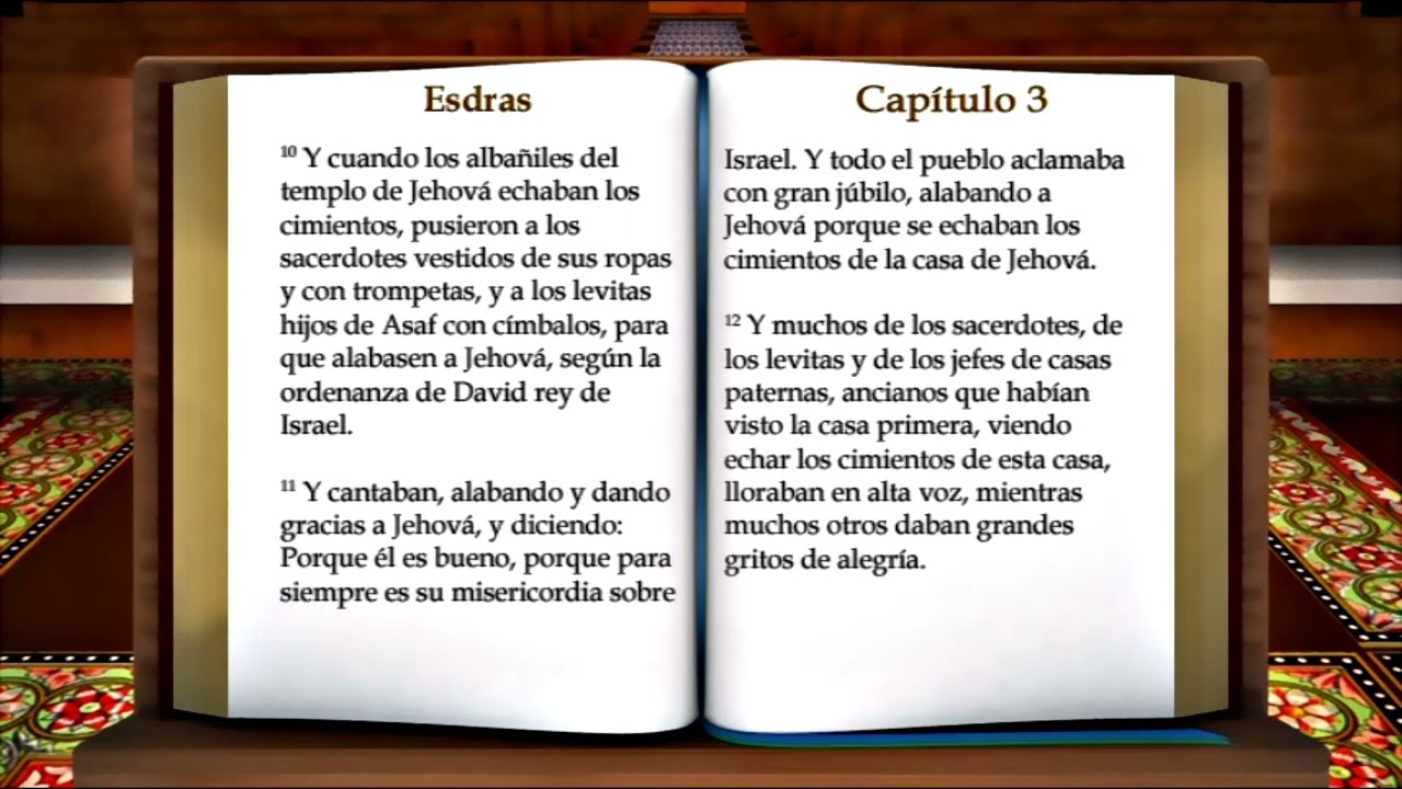 ' ESDRAS ' LIBRO COMPLETO DE LA BIBLIA VERSION  REINA VALERA 1960 ANTIGUO TESTAMENTO FULL HD