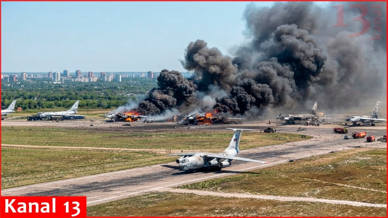 Атака Украины на аэродром Энгельс: российский флот бомбардировщиков Ту-95 уничтожается