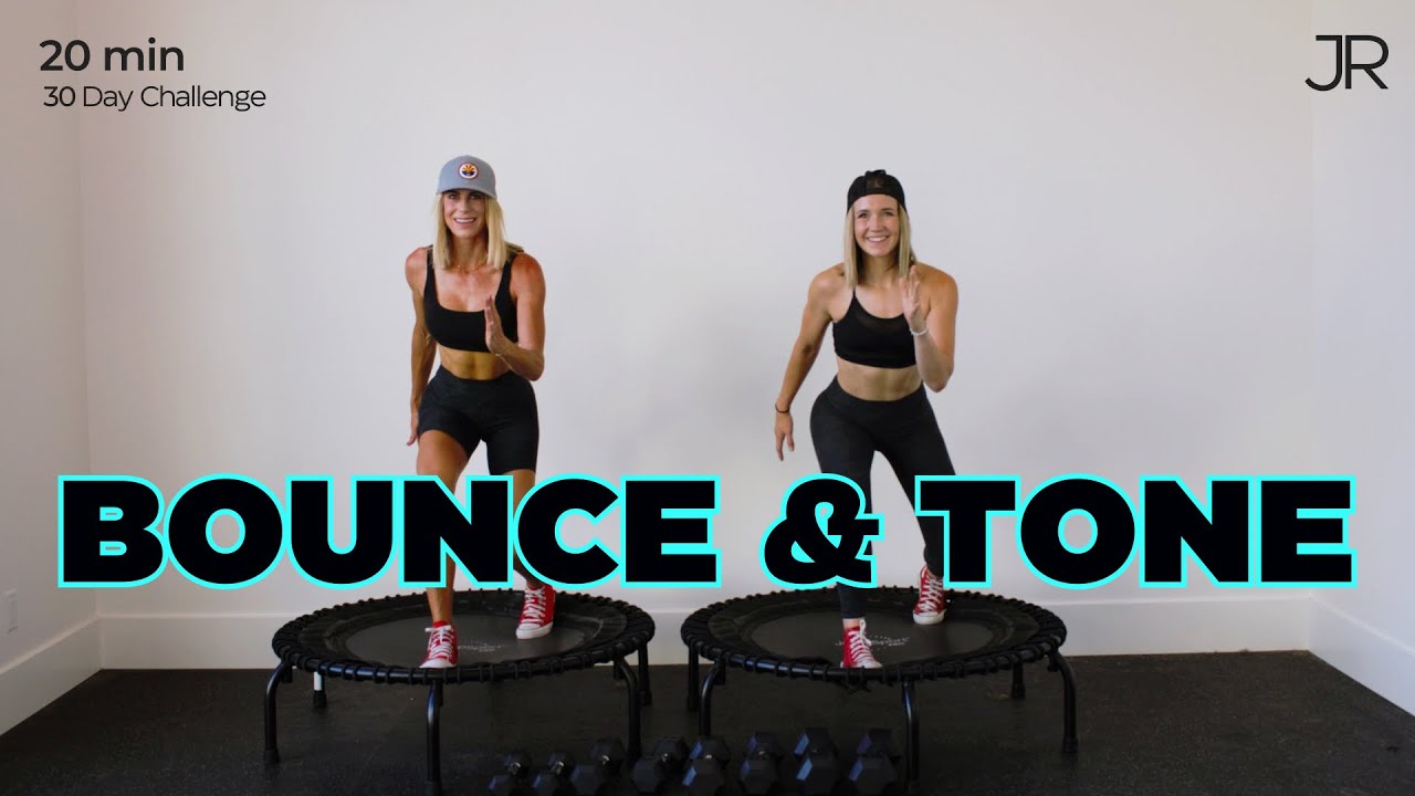 BOUNCE AND TONE! (30 Minutes) Cardio and Weights!
