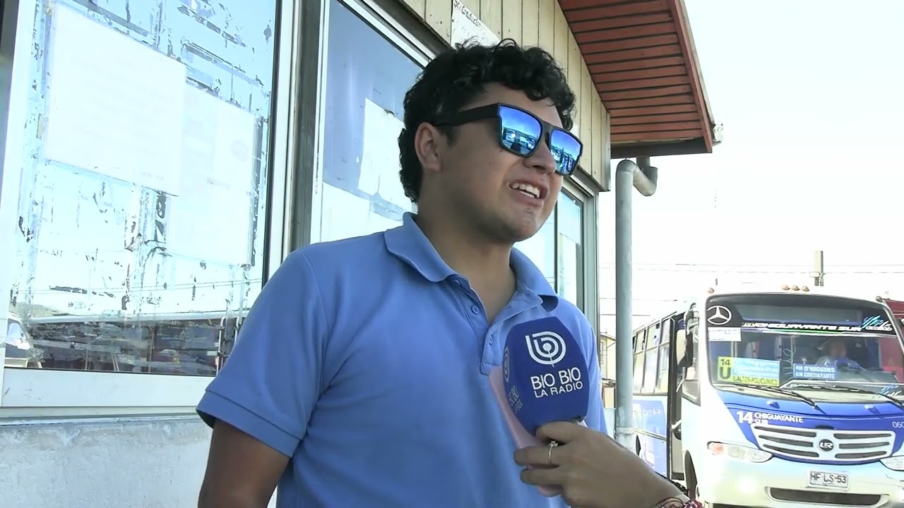 Sujeto rompe vidrios de microbús tras exigir dinero a pasajeros en Chiguayante