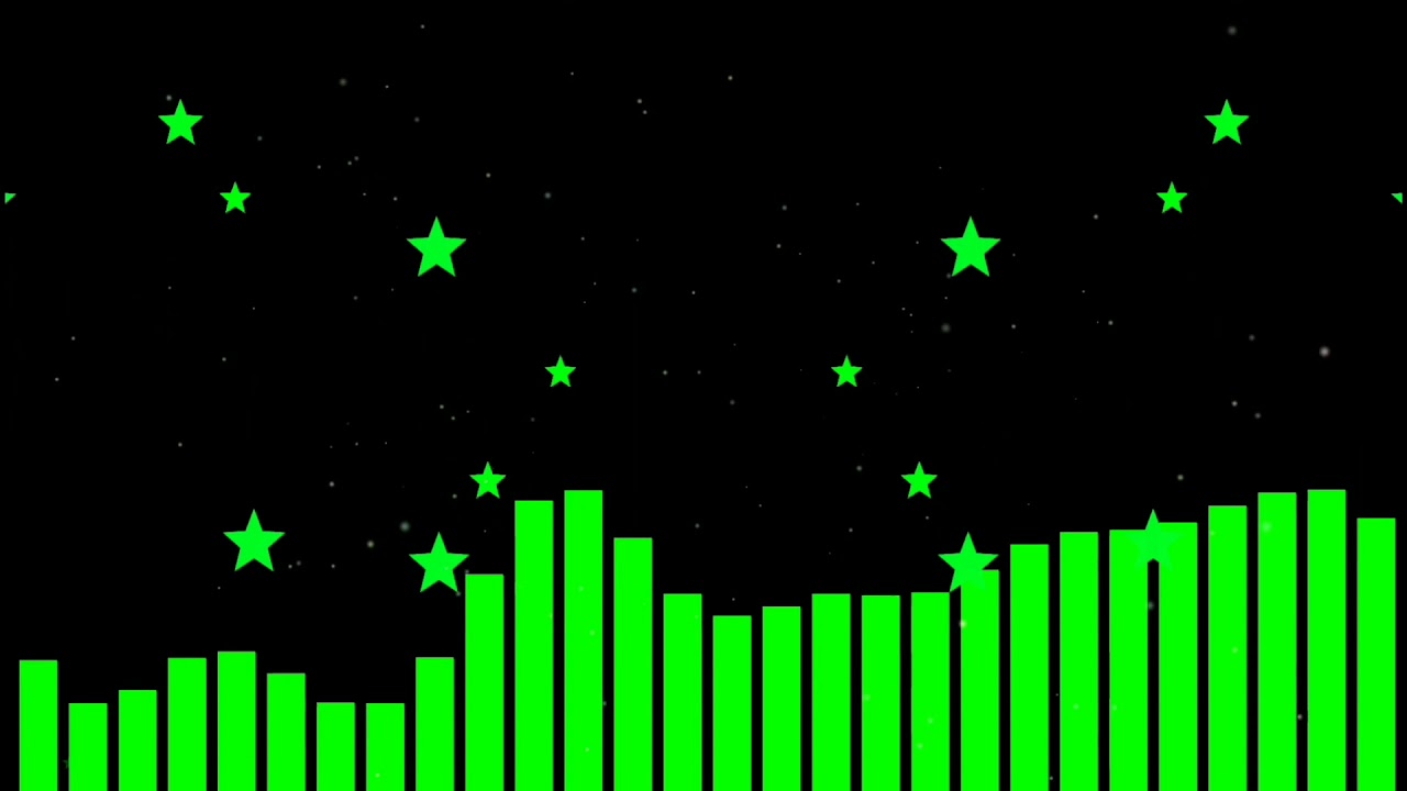 green screen audio visualizer | audio Spectrum green screen video | green screen status star effect