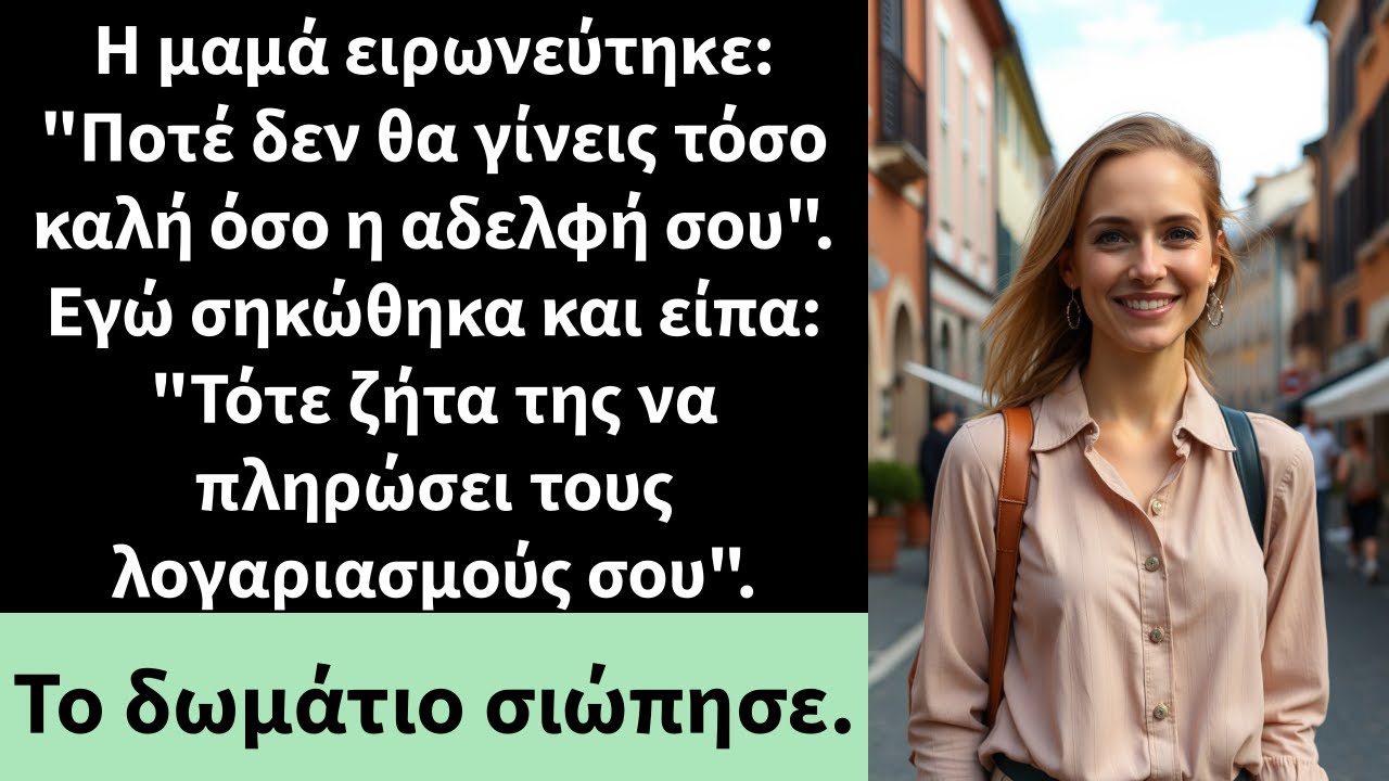 Η μαμά ειρωνεύτηκε: 