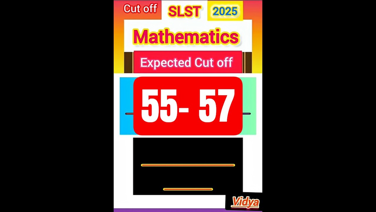 Slst Mathematics Cut off / #maths #mathshorts #mathcutoff #wbslst #wbslstmath #ssc #2025 #interview
