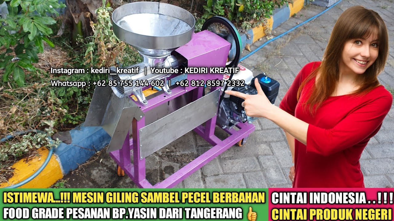 ISTIMEWA..!!! Tutorial Bongkar Pasang Mesin Giling Sambel Pecel &bull; Jual Mesin Sambel Pecel Murah