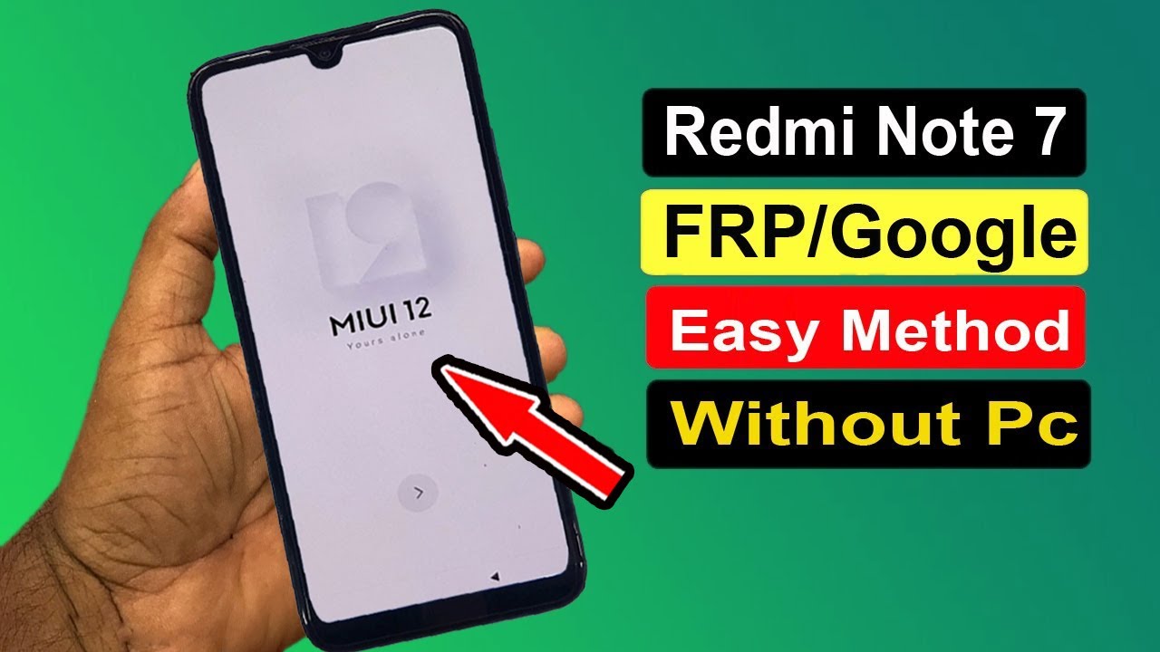 REDMI NOTE 7 FRP BYPASS | XIAOMI NOTE 7 (M1901F7I) FRP/GOOGLE ACCOUNT BYPASS WITHOUT PC |