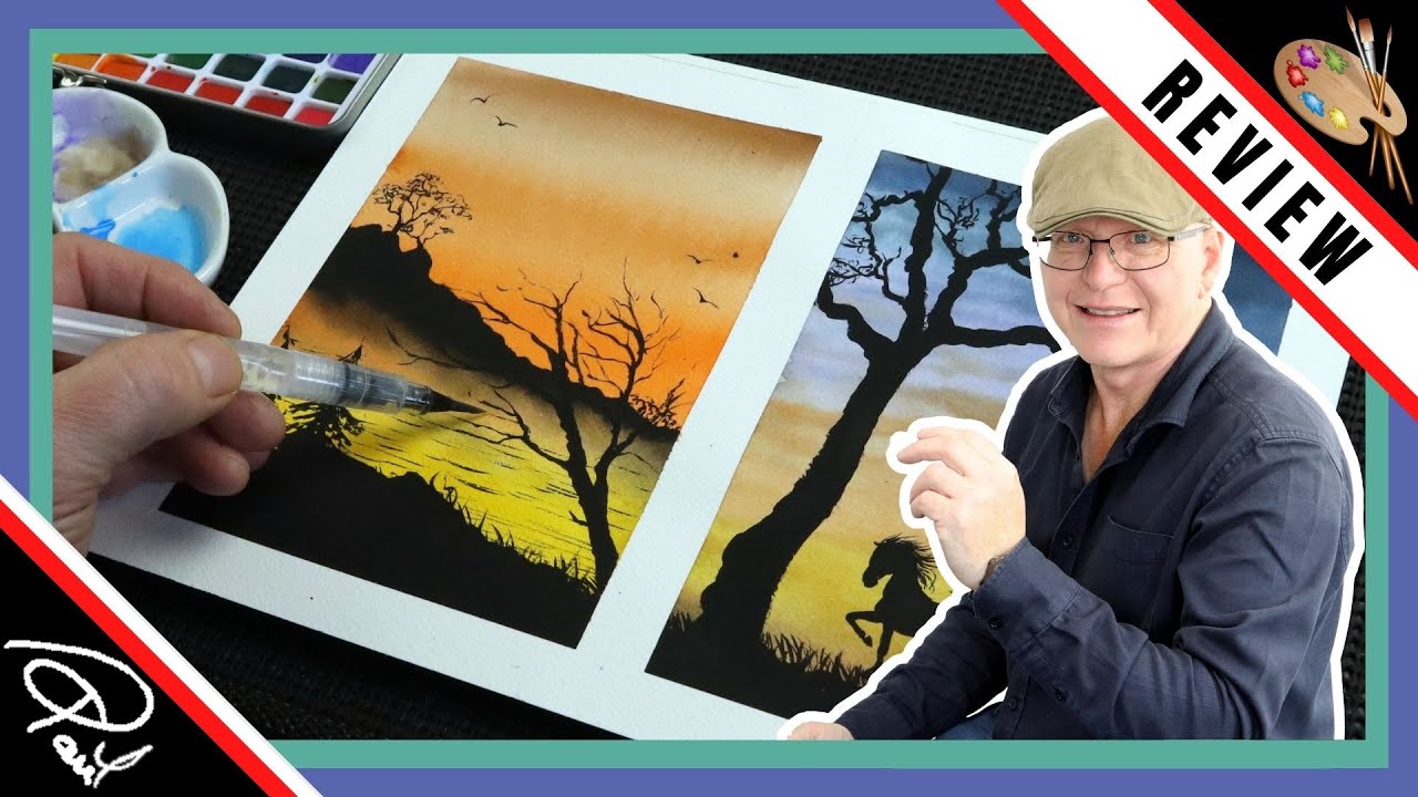 Watercolor Painting with a WATER BRUSH