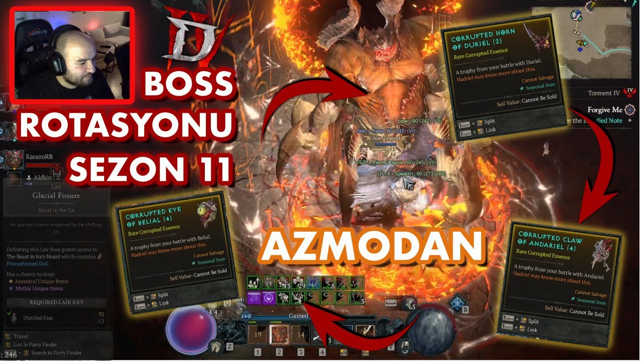 Diablo 4 Season 11| BOSS REHBERİ ! 💀 Malzemeler, Drop Listesi ve Rota