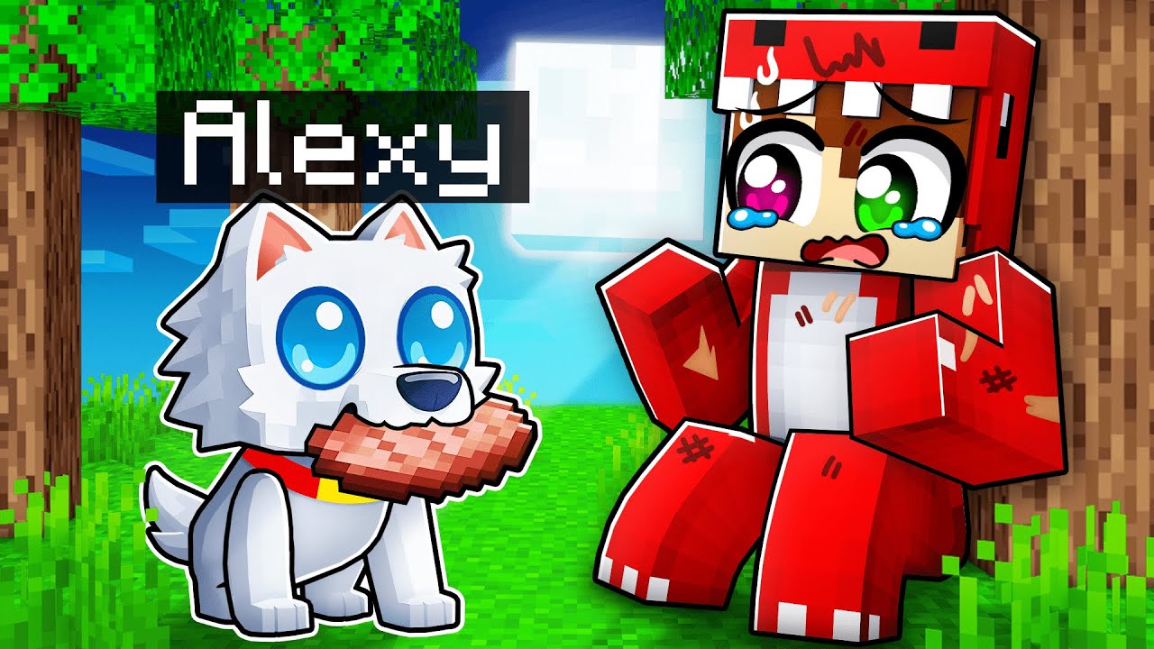 Jugando como un BEBÉ LOBO en Minecraft! 👶🐺