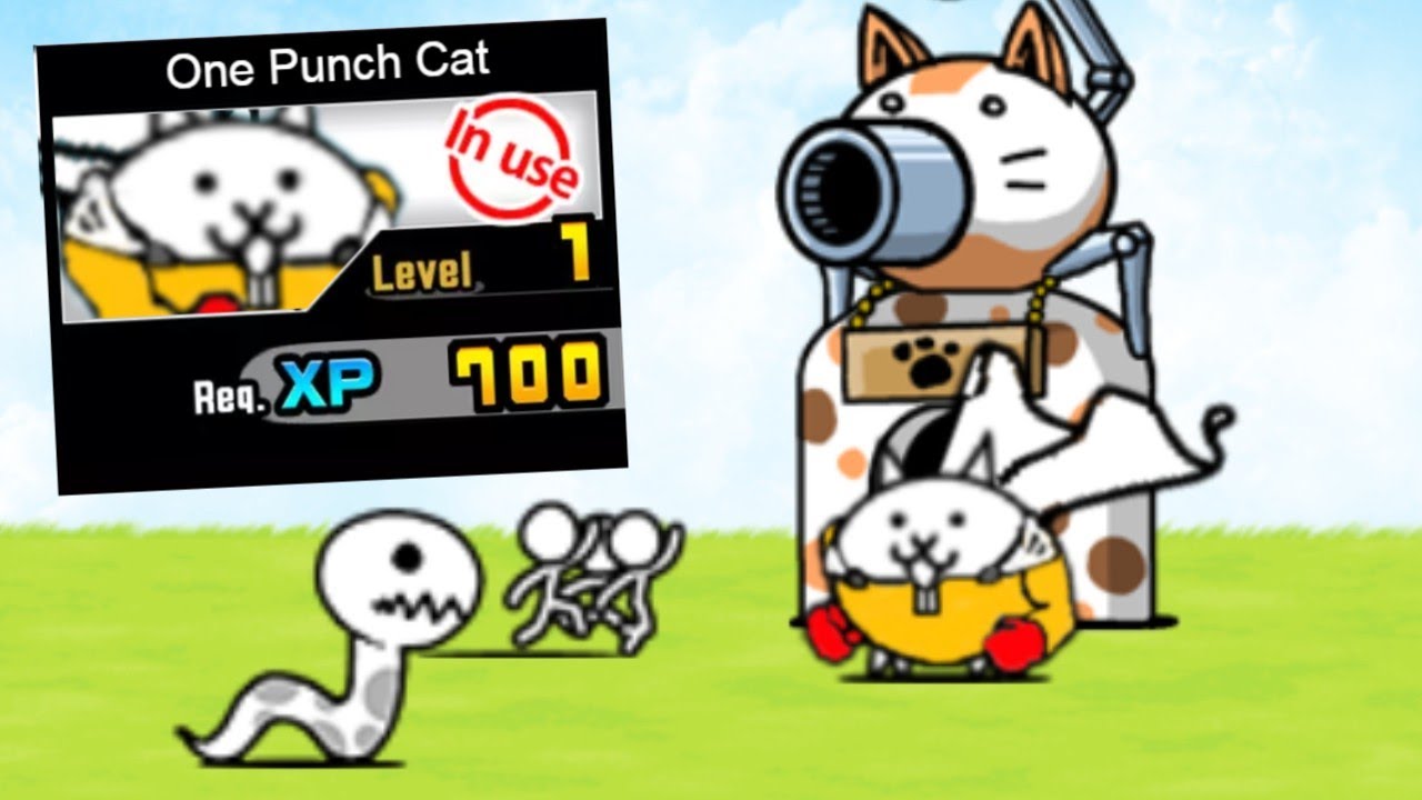 One Punch Cat - The Battle Cats (Fan Made Unit)