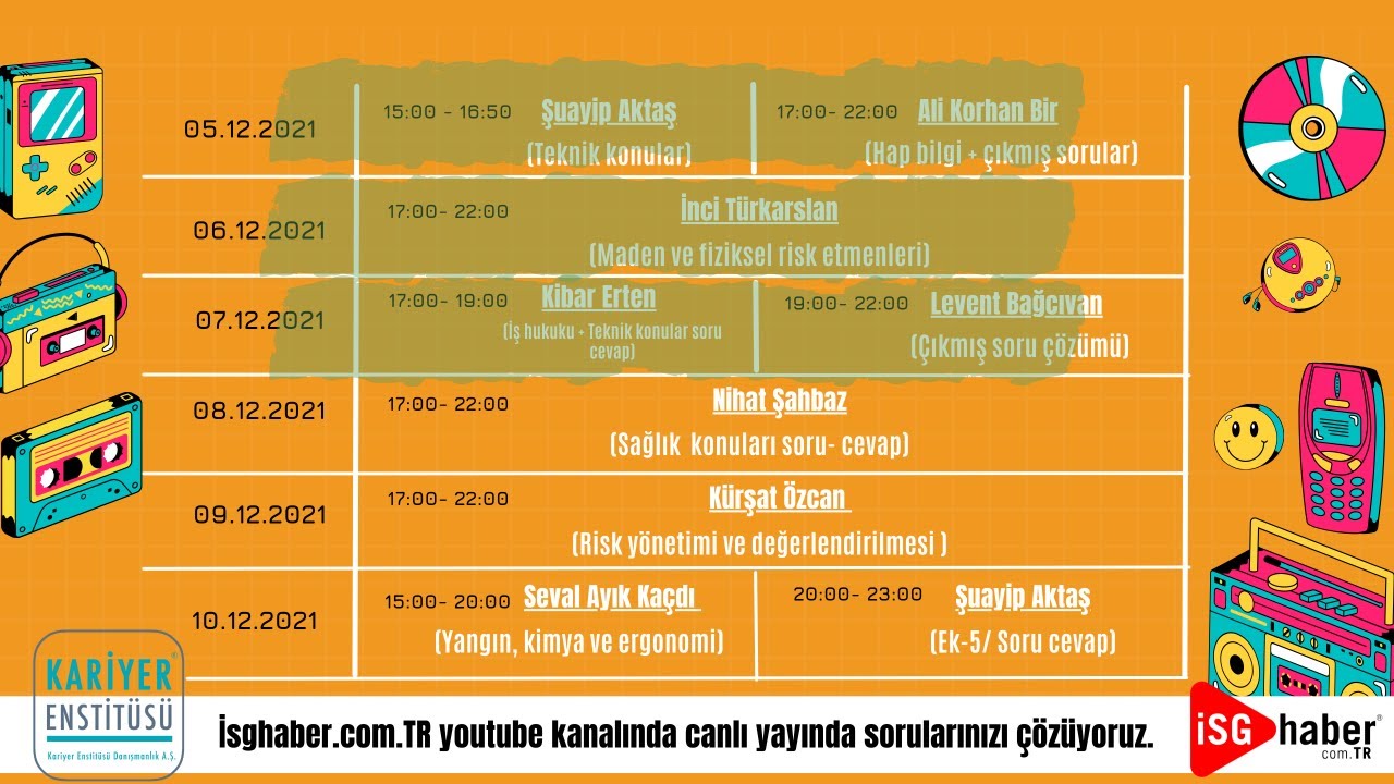 iSG Sınav Soru Kampı |  Kariyer Enstitüsü İşbirliği ile