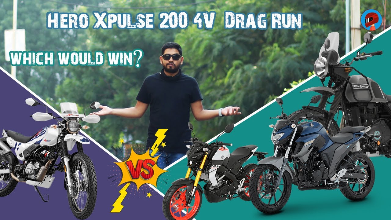 Xpulse 200 4V Drag Race with Himalayan | Mt 15 | Fz 25 | Hero | Yamaha | Royal Enfield | Gedibaaz |