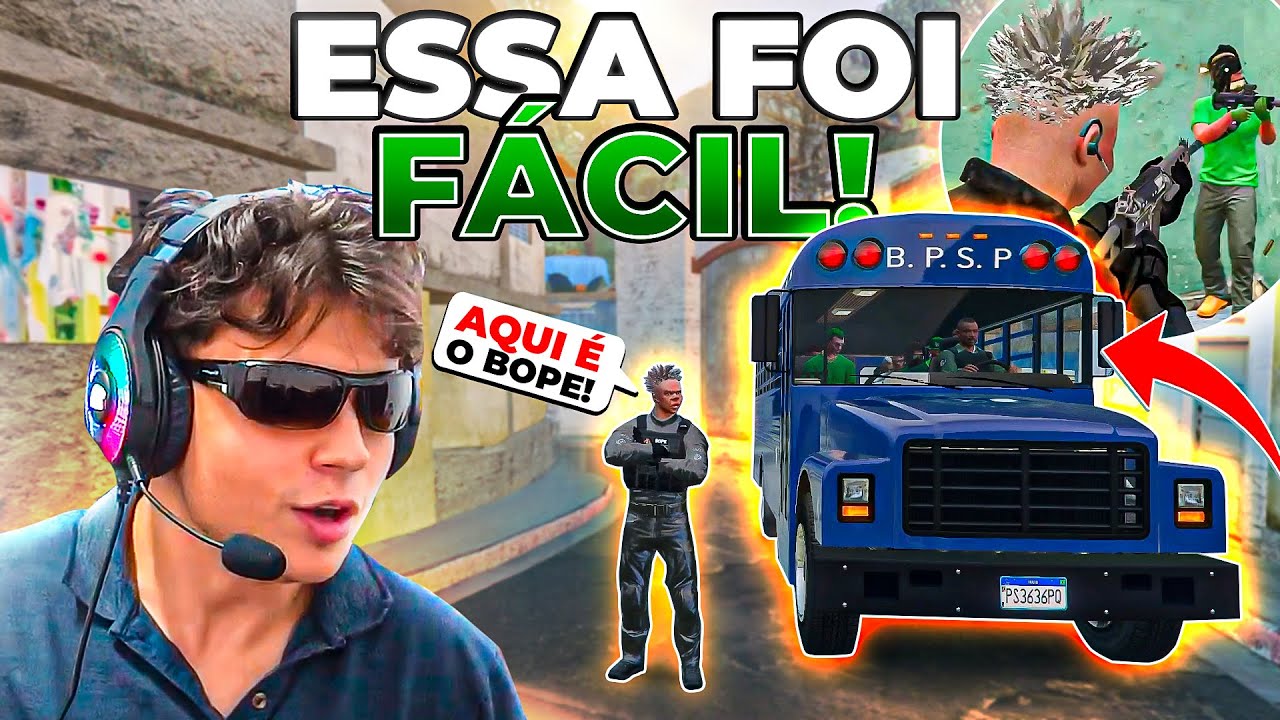 BOPE INVICTO!!😎 PAULINHO FEZ MAIS UMA INVASÃO na FAVELA do PROFESSOR! GTA RP (Modder Clips)