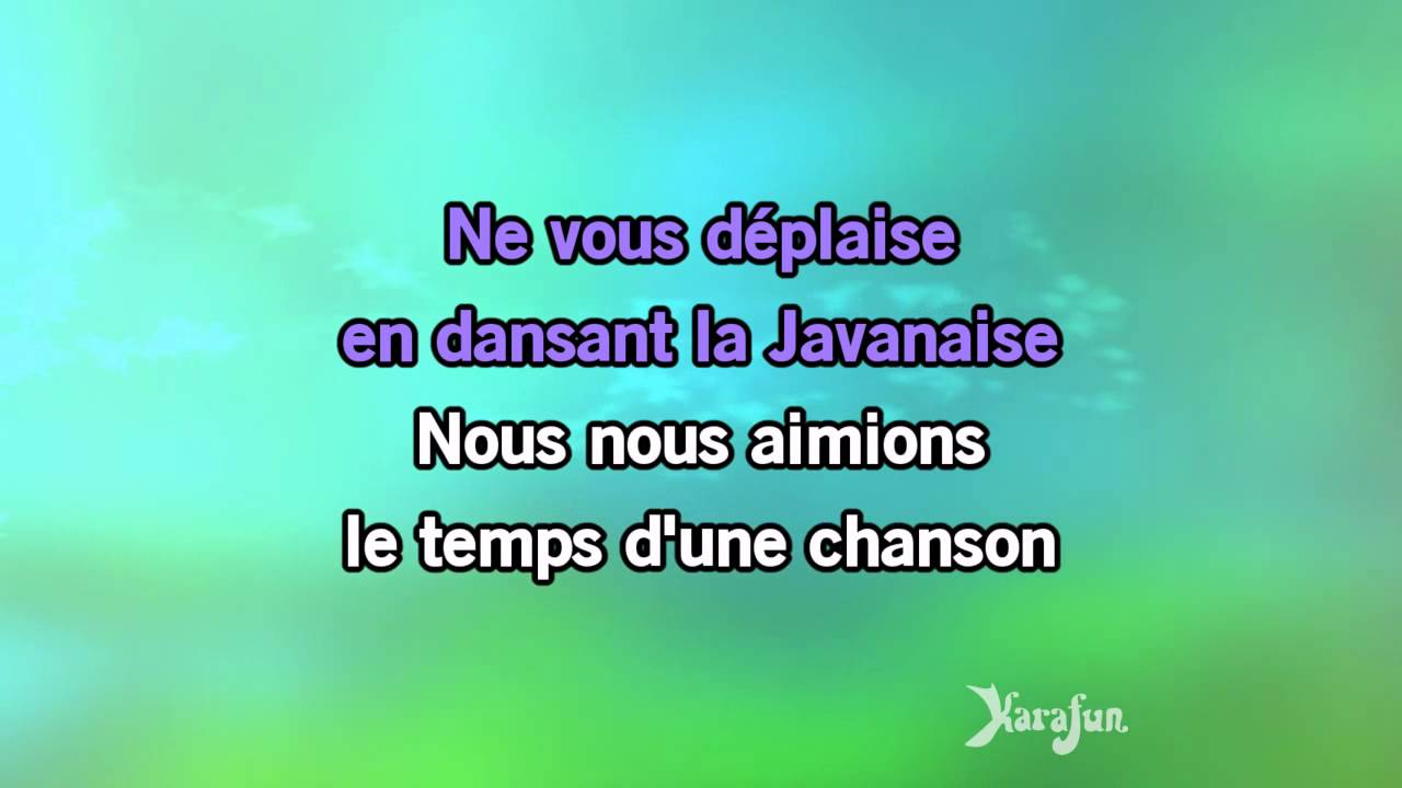 Karaoké La Javanaise - Serge Gainsbourg *