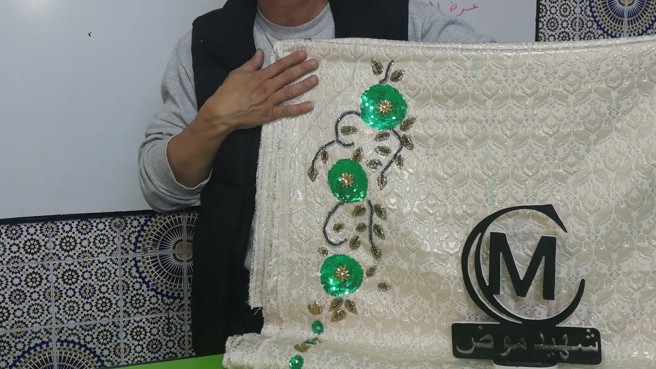 للمبتدئات باترون قفطان بروكار مطروز