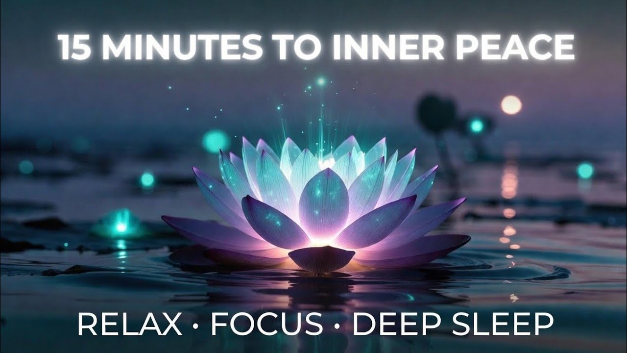 15 Minute Meditation Music | Calm Relaxing Sounds for Stress Relief, Study Focus & Deep Sleep ☯