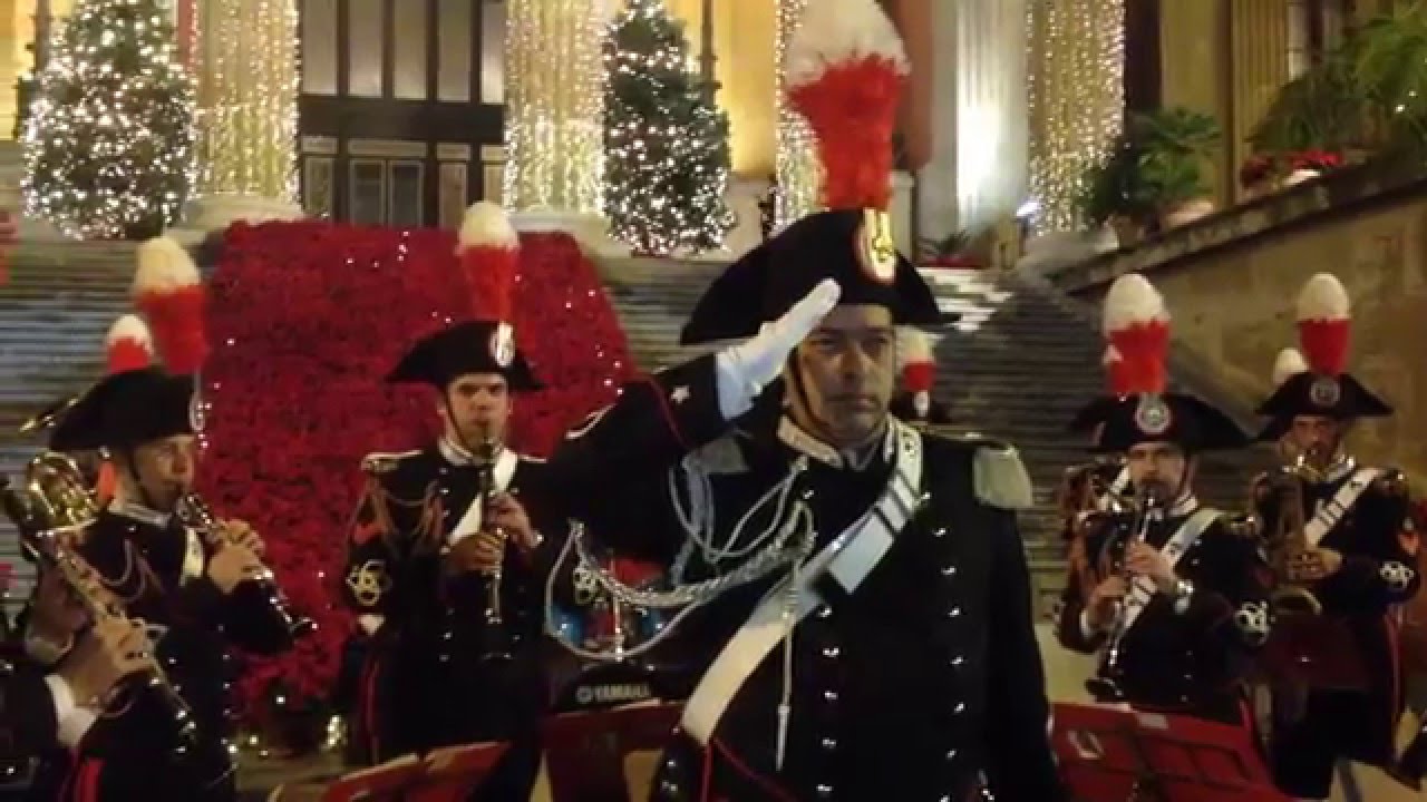 Fanfara Carabinieri: Inno di Mameli. Teatro Massimo Palermo 19/12/2015